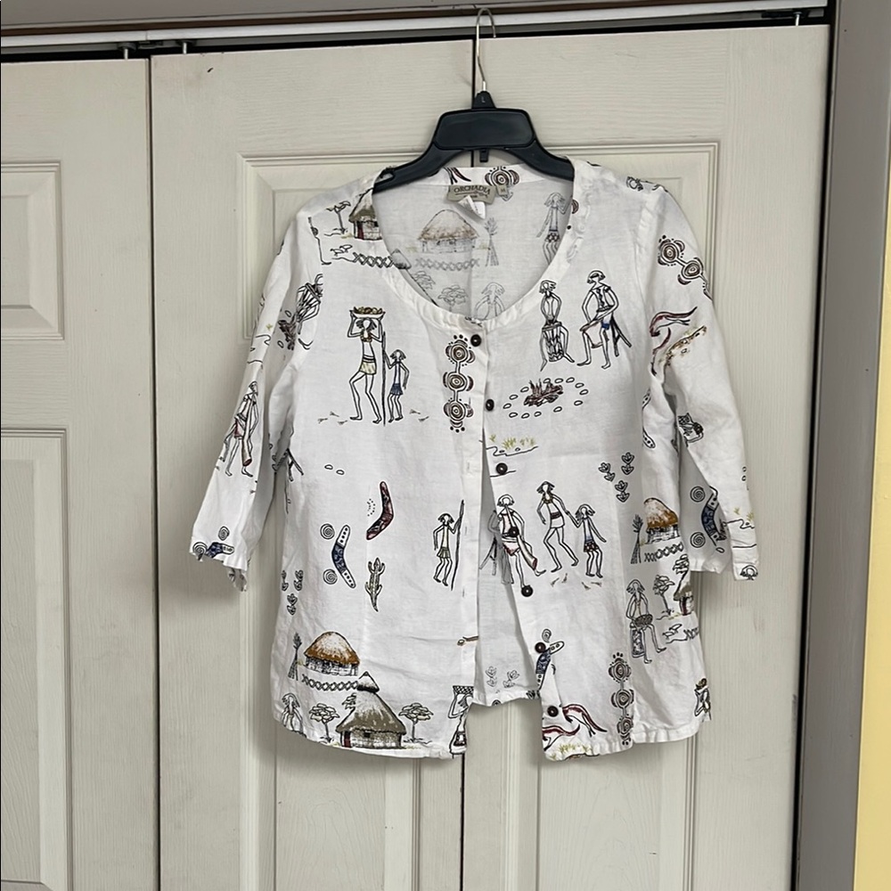 Women’s White Linen Shirt